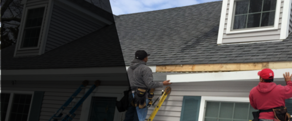 Gutter repair and replacement after storm
